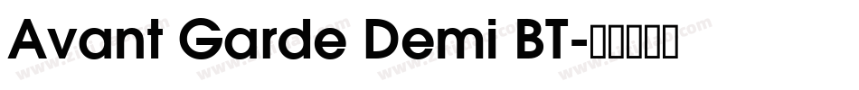 Avant Garde Demi BT字体转换